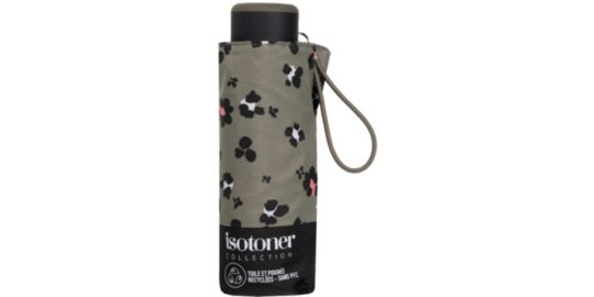 Parapluie ISOTONER 5 sections acier Ultra Slim Leopard