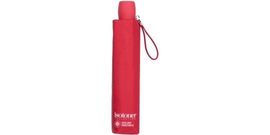 Parapluie ISOTONER 3 sections acier/alu/carbone Slim Fuchsi