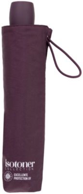 Parapluie ISOTONER 3 sections acier/alu/carbone Slim Pourpr