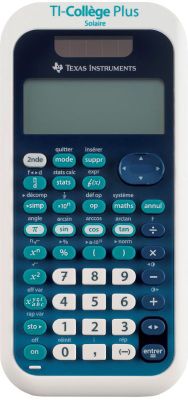 Calculatrice collège TEXAS INSTRUMENTS TI-Collège+ solaire