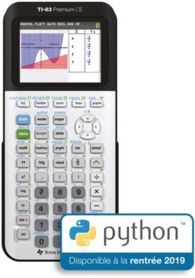 Calculatrice scientifique Texas Instruments TI-83 Premium CE PYTHON