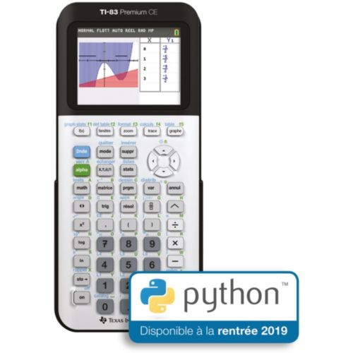 Utilisation du clavier de la TI‑83 Premium CE Édition Python