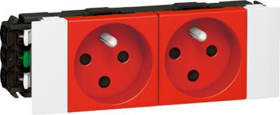 LEGRAND électrique  mosaic 4 modules+detrompeur