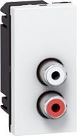 LEGRAND Prise murale RCA audio  22.5X45