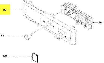 Bandeau FAGOR bandeau de commande rep 88
