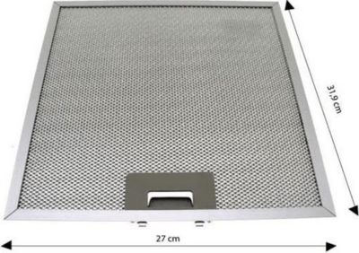 Filtre hotte BRANDT filtre aluminium 319 x 270 mm Filtre hotte BRANDT filtre aluminium 319 x 270 mm