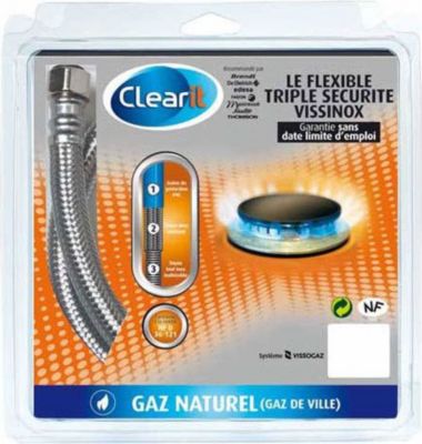 Alimentation DIVERS tuyau de gaz naturel inox 1.50m nfd