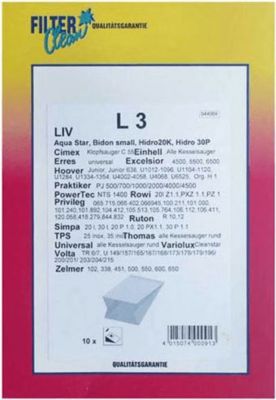 Kit de réparation PROGRESS sachet de sacs l3 vendu par 10