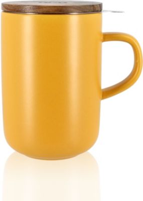 Théière OGO LIVING Tisanière Juliet jaune en grès 475 ml