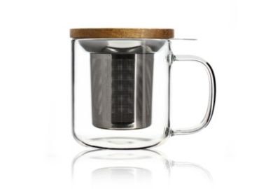 Théière OGO LIVING Tisanière Gustave en verre Borosilicate