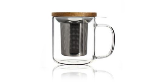 Théière OGO LIVING Tisanière Gustave en verre Borosilicate