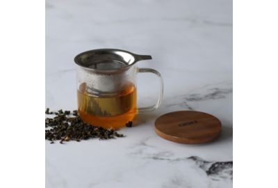 Théière OGO LIVING Tisanière Gustave en verre Borosilicate