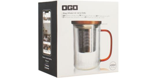 Théière OGO LIVING Tisaniere Karl Ambre 450ml