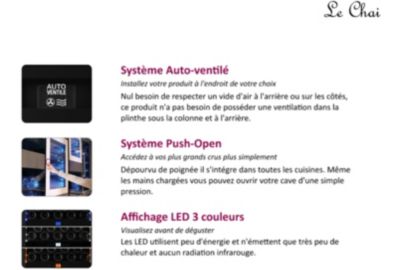 Cave à vin encastrable LE CHAI LBN460POV/1