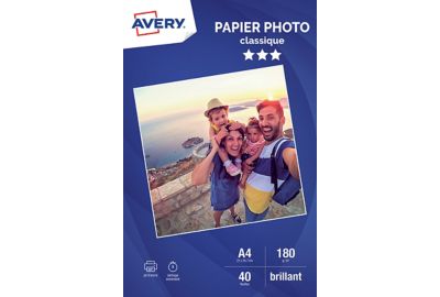 Papier photo AVERY 40 Photos brillantes A4 180g