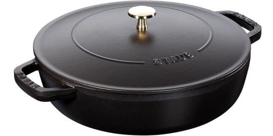 Sauteuse STAUB Chistera 24cm noir mat