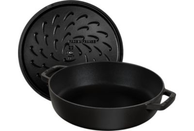 Sauteuse STAUB Chistera 24cm noir mat