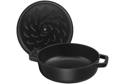 Sauteuse STAUB Chistera 28cm noir mat