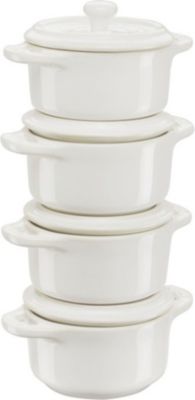 Cocotte ZWILLING Set 4  s Rondes, Blanc ivoire, Céramique