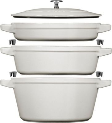 Cocotte ZWILLING Set 3-pcs empilable, Truffe blanche