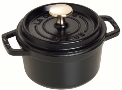 Cocotte STAUB ronde noir mat 14cm Cocotte STAUB ronde noir mat 14cm