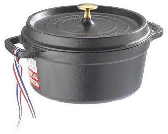 Cocotte STAUB ronde noir diam 24cm en fonte