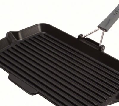 Poêle STAUB 34x21cm manche silicone Poêle STAUB 34x21cm manche silicone