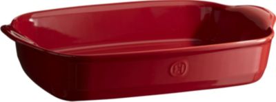 Plat au four EMILE HENRY rectangulaire 43x27cm Grand Cru rouge