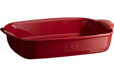 Plat au four EMILE HENRY rectangulaire 43x27cm Grand Cru rouge