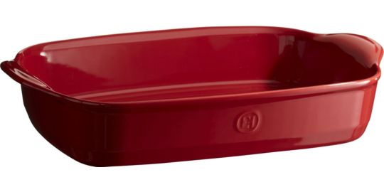 Plat au four EMILE HENRY rectangulaire 43x27cm Grand Cru rouge