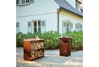 Ustensile barbecue OFYR bois Corten 100