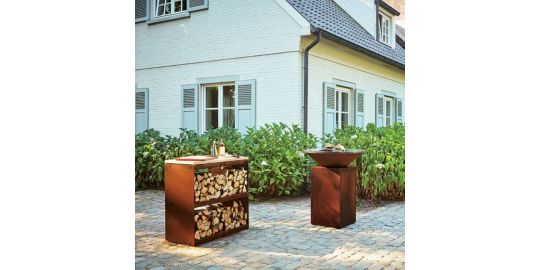 Ustensile barbecue OFYR bois Corten 100