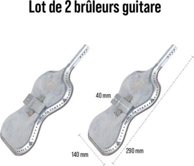 Ustensile barbecue SOMAGIC Lot 2 brûleurs guitare