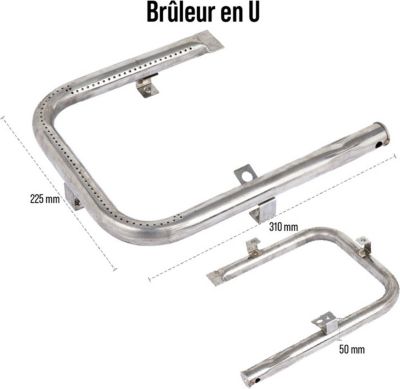 Ustensile barbecue SOMAGIC Brûleurs en u