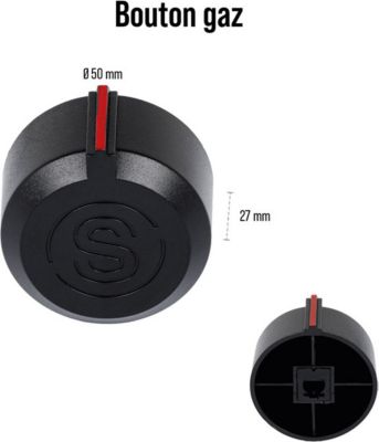 Ustensile barbecue SOMAGIC Bouton de reglege universel  ø5 cm