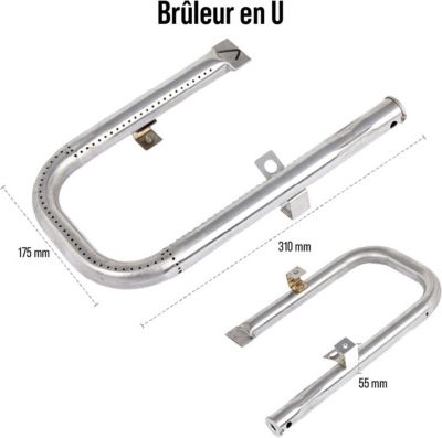 Ustensile barbecue SOMAGIC Brûleurs en u