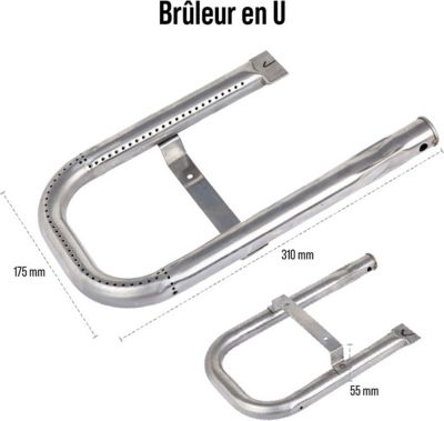 Ustensile barbecue SOMAGIC Brûleurs en u