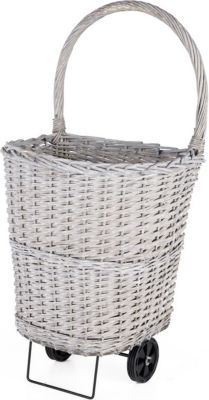 Ustensile barbecue SOMAGIC Chariot à bûches en osier et acier