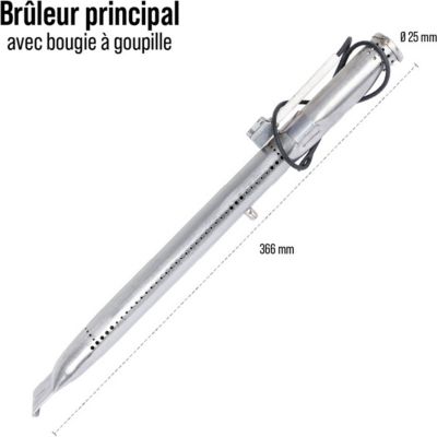 Ustensile barbecue SOMAGIC Brûleurs avec bougie a goupille