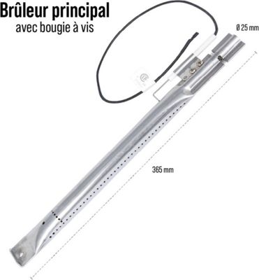 Ustensile barbecue SOMAGIC brûleurs avec bougie a vis