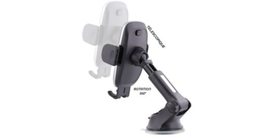 Support smartphone TNB Téléscopique premium 3 en 1 noir