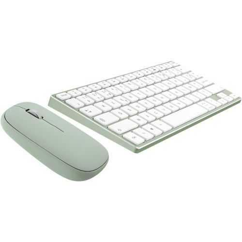 clavier bluetooth avec souris pliable sans fil et rechargeable pour  ordinateur portable, tablette, PC, smartphone, Windows, iOS, Android