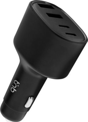 Chargeur allume-cigare TNB 78W USB-C x2 et USB-A noir