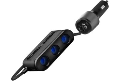 Chargeur Voitur TNB 7 en 1 prises USB-C noir