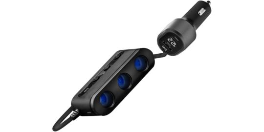 Chargeur Voitur TNB 7 en 1 prises USB-C noir