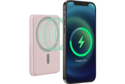 Batterie externe TNB 5 000mAh MagSafe rose