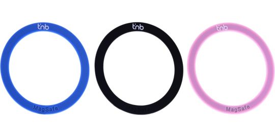 Patch magnétique TNB adhésives Magsafe x3 - bleu/noir/rose