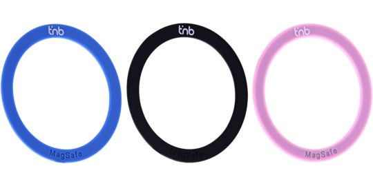 Patch magnétique TNB adhésives Magsafe x3 - bleu/noir/rose