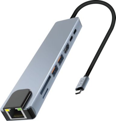 Hub USB C TNB HUBALU8PRO