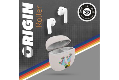 Ecouteurs TNB ROLLER rose avec boitier de charge